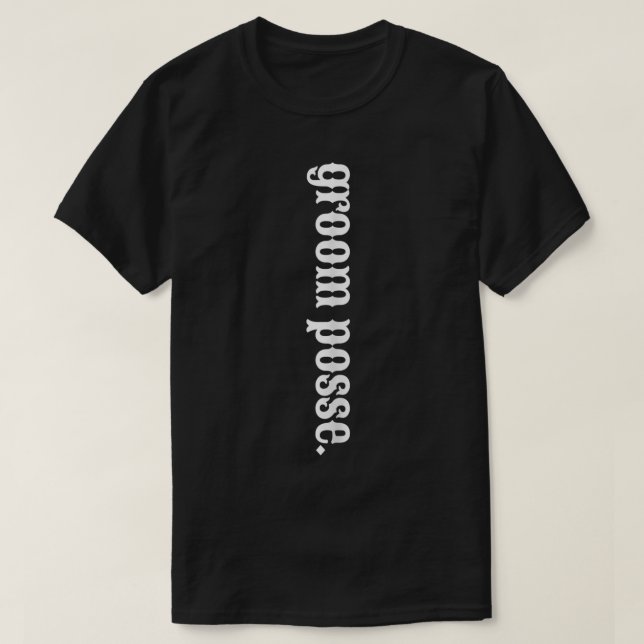 Groom Groomsmen Bridal Bride Wedding Matching West T-Shirt (Design Front)