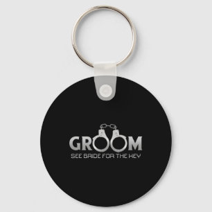 Groom Handcuffs See Bride For The Key Prisoner Han Keychain