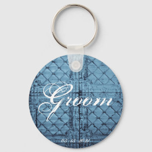 Groom Key Chain Rustic Tin Panel Ceiling Country W