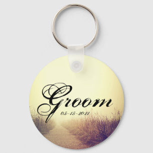 Groom Key Chain Sunrise Pathway Walkway Path Side