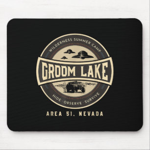 Groom Lake Summer Wilderness Camp - Funny Area 51 Mouse Pad