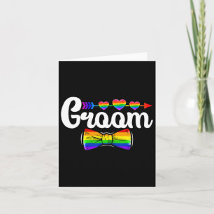 Groom Lgbt Pride Gay Bachelor Wedding Engagement L Card