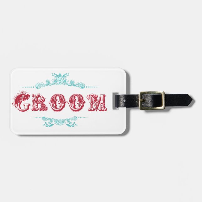 Groom Luggage Tag (Front Horizontal)