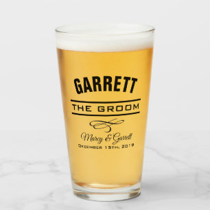 GROOM MARIAGE FÊTE TUMBLER VERRE
