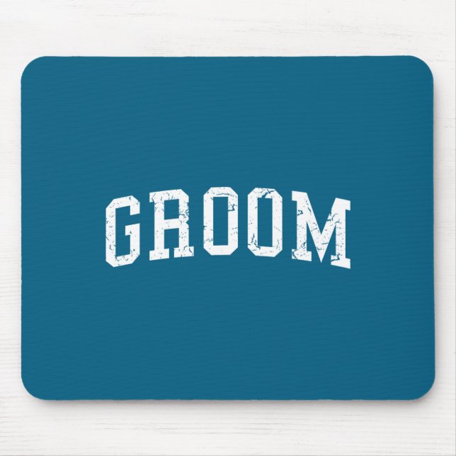 Groom matching bride bachelor party wedding groom  mouse pad (Front)