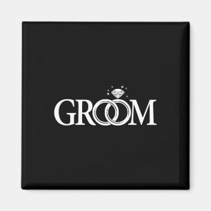 Groom Men Wedding Day Bachelor Party Magnet