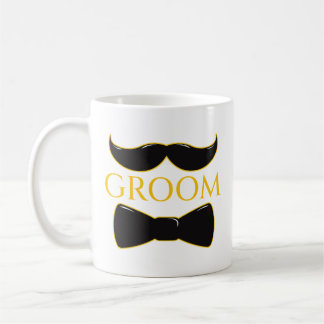 Groom Moustache And Bow Tie Coffee Mug