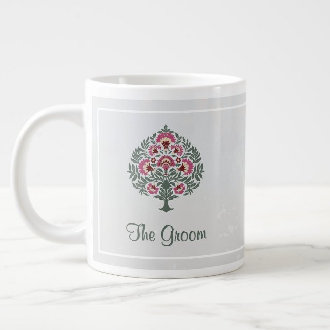 Groom Mug - Jumbo Floral Mug - Cadeau Versatile (Gauche)