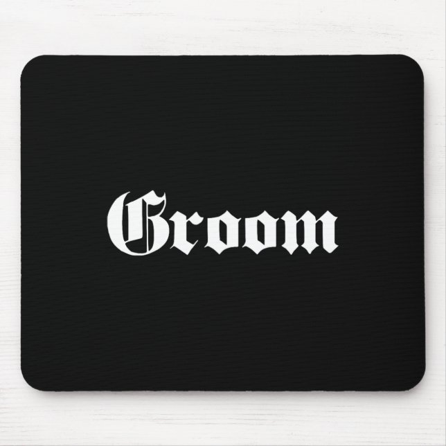 Groom Old School Design - Bachelor Party - Wedding Mouse Pad (Front)