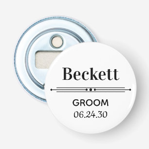 Groom Personalized Bottle Opener
