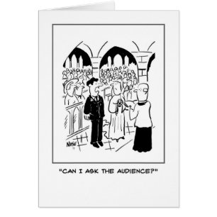 Groom pose une question stupide à son mariage