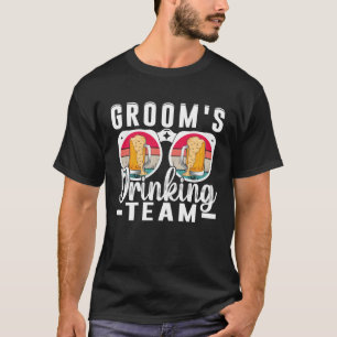 Groom s Drinking Team Wedding Bachelors Party Squa T-Shirt