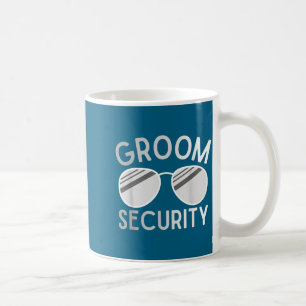 Groom security sunglasses bachelor party stag coffee mug