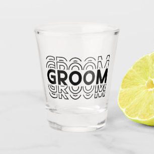 Groom  shot glass