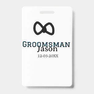 Groom Squad groomsman bachelorette party add name  Badge