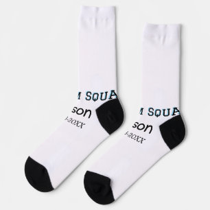 Groom Squad groomsman bachelorette party add name  Socks
