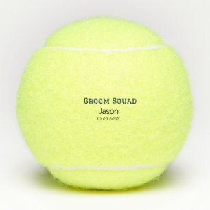 Groom Squad groomsman bachelorette party add name  Tennis Balls