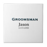 Groom Squad groomsman bachelorette party add name  Tile<br><div class="desc">design</div>