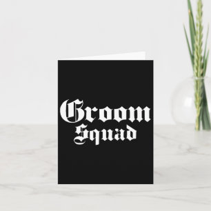 Groom Squad Old School - Bachelor Party - Wedding Card