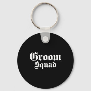 Groom Squad Old School - Bachelor Party - Wedding Keychain