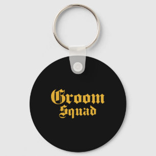 Groom Squad Old School - Bachelor Party - Wedding  Keychain