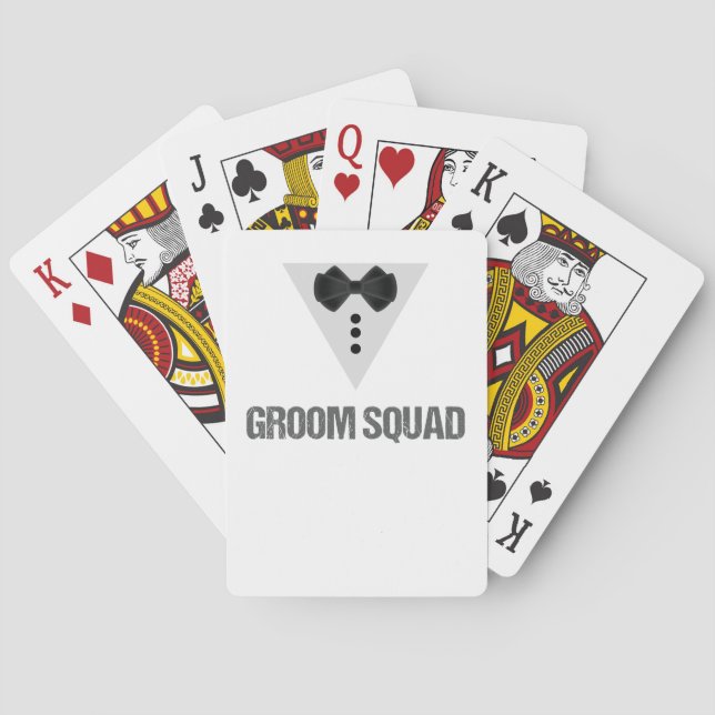 Groom Squad Playing Cards (Back)