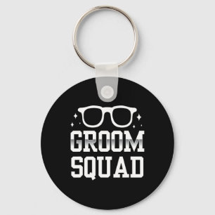 Groom Squad Sayings Bachelor Party Wedding Keychain