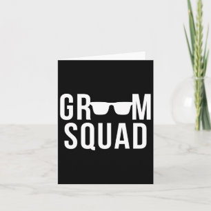 Groom Squad Sungles Wedding Bachelor Party Card