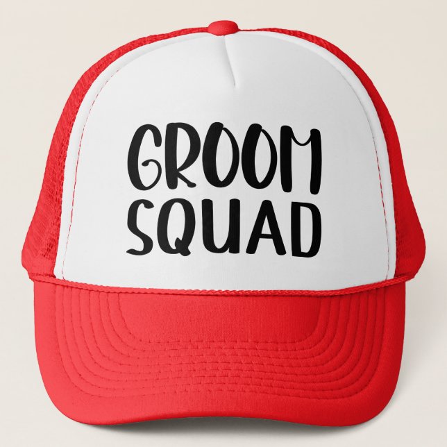 Groom Squad Trucker Hat (Front)