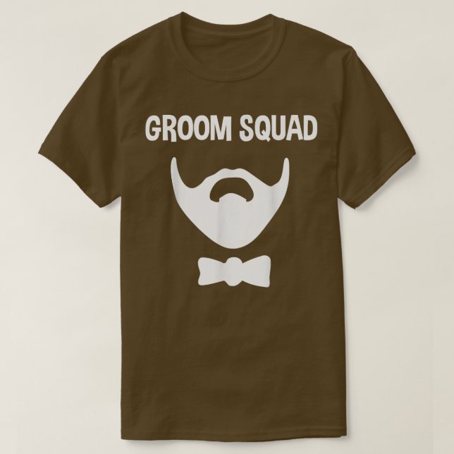 Groom Squad Wedding Party Best Man  Team Tee  (Design Front)