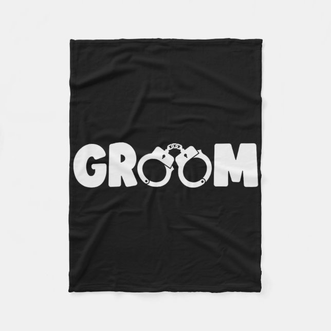 Groom Squat Bachelor Party Wedding Rehearsal Dinne Fleece Blanket (Front)