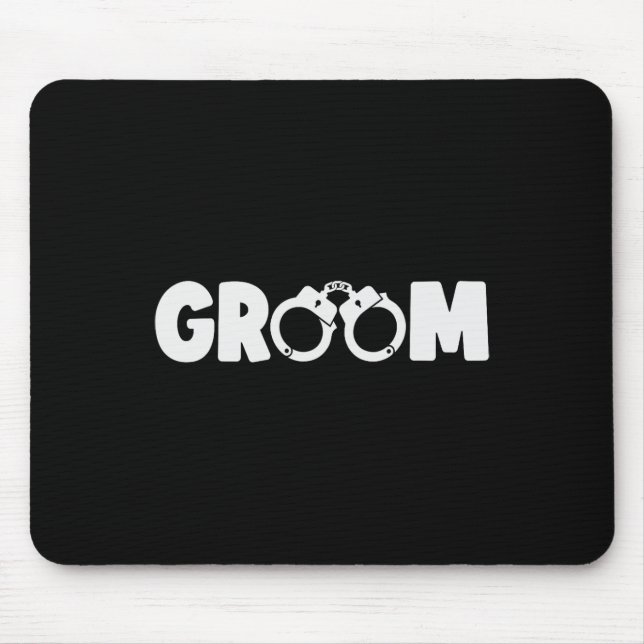 Groom Squat Bachelor Party Wedding Rehearsal Dinne Mouse Pad (Front)