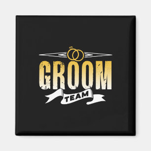 Groom Team Wedding Bachelor Party Sayings  Magnet