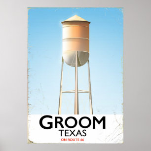 Groom Texas Route 66 Americana travel print