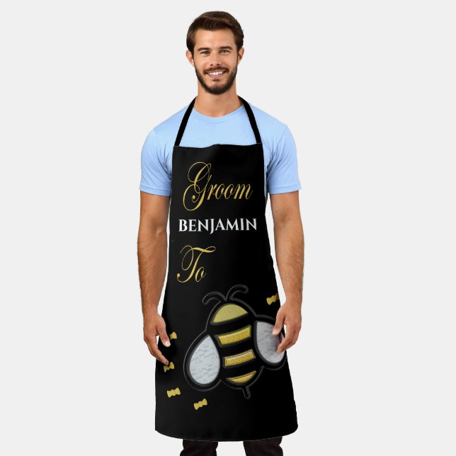 Groom To Be Bachelor Party Personalize Apron (Worn)