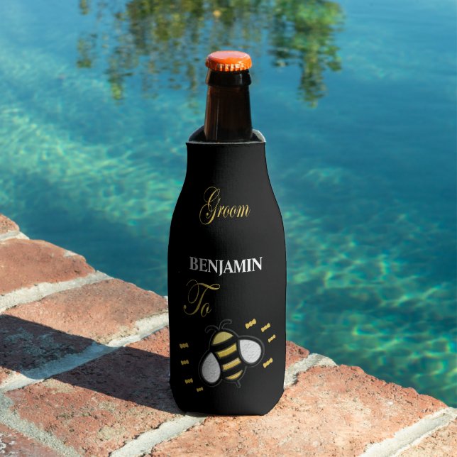 Groom To Be Bachelor Party Personalize Bottle Cooler (In Situ Pool)