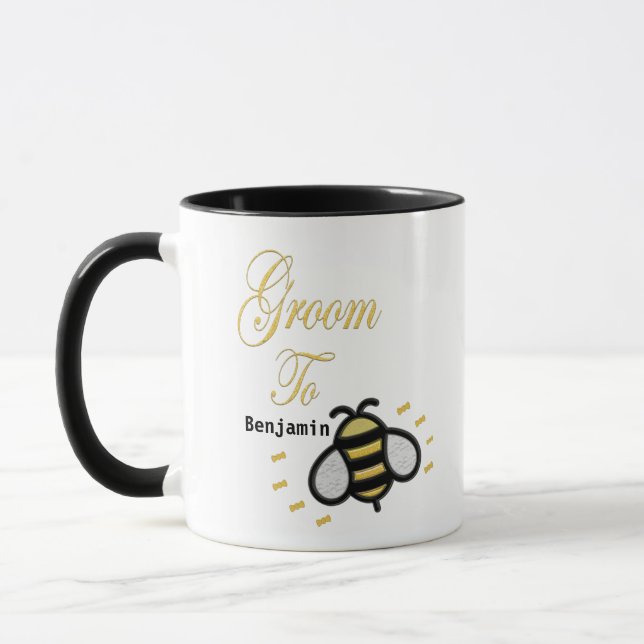 Groom To Be Bachelor Party Personalize Mug (Left)