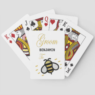 Groom To Be Bachelor Party Personalize Playing Cards
