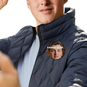 Groom to be bachelor stag do pin badge