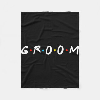 Groom To Be Men Wedding Day Bachelor Party  Fleece Blanket