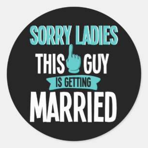 Groom To Be Wedding Classic Round Sticker