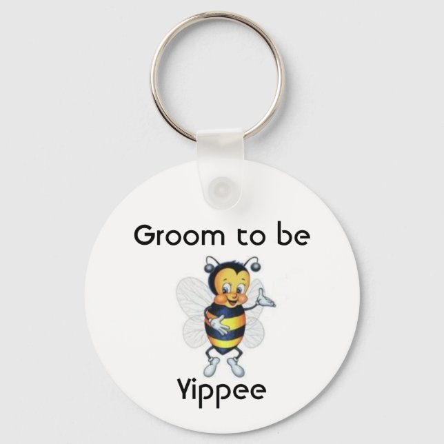 Groom to be Yippee Keychain (Front)