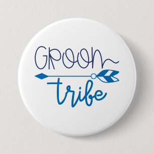 Groom Tribe 3 Inch Round Button