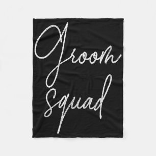 Groom Tribe Bachelor Party Shirts For Men  Fleece Blanket