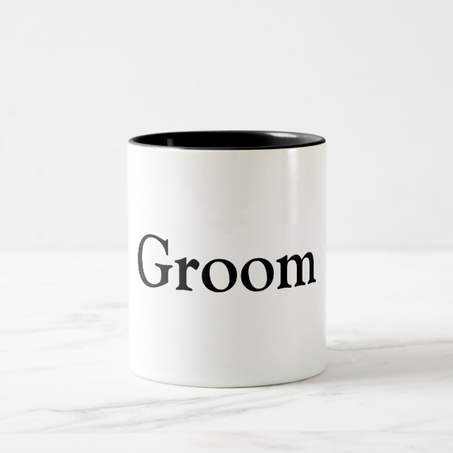Groom Two-Tone Coffee Mug (Center)