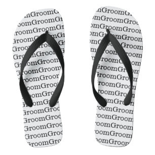 Groom Wedding Flip Flops