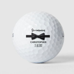 Groom Wedding Party Custom Groomsmen Name Favour Golf Balls