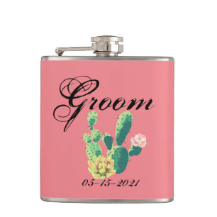 Groom Whiskey Flacon Bohemian Cactus Succuls Des