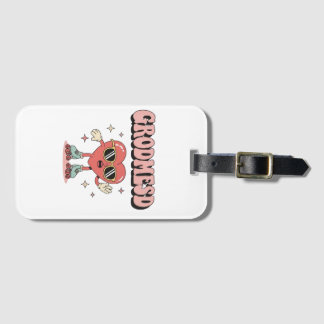 Groomed Cool Heart Character with Sunglasses on Ro Luggage Tag
