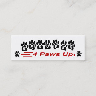 Groomer 4 Paws Up Business Card